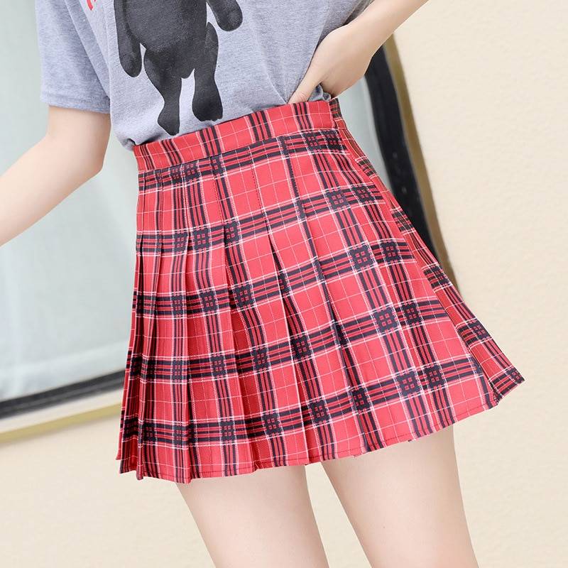 Harajuku Pleated Skirts - Red / XS - Bottoms - Skirts - 17 - 2024