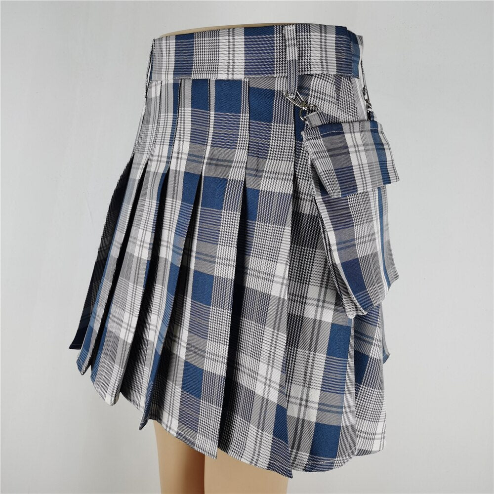Harajuku Punk Skirts - Multiple Options - Pigeon blue / S - Bottoms - Clothing - 59 - 2024