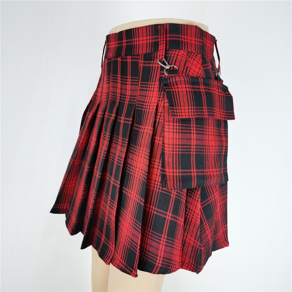 Harajuku Punk Skirts - Multiple Options - Red / Black / S - Bottoms - Clothing - 62 - 2024