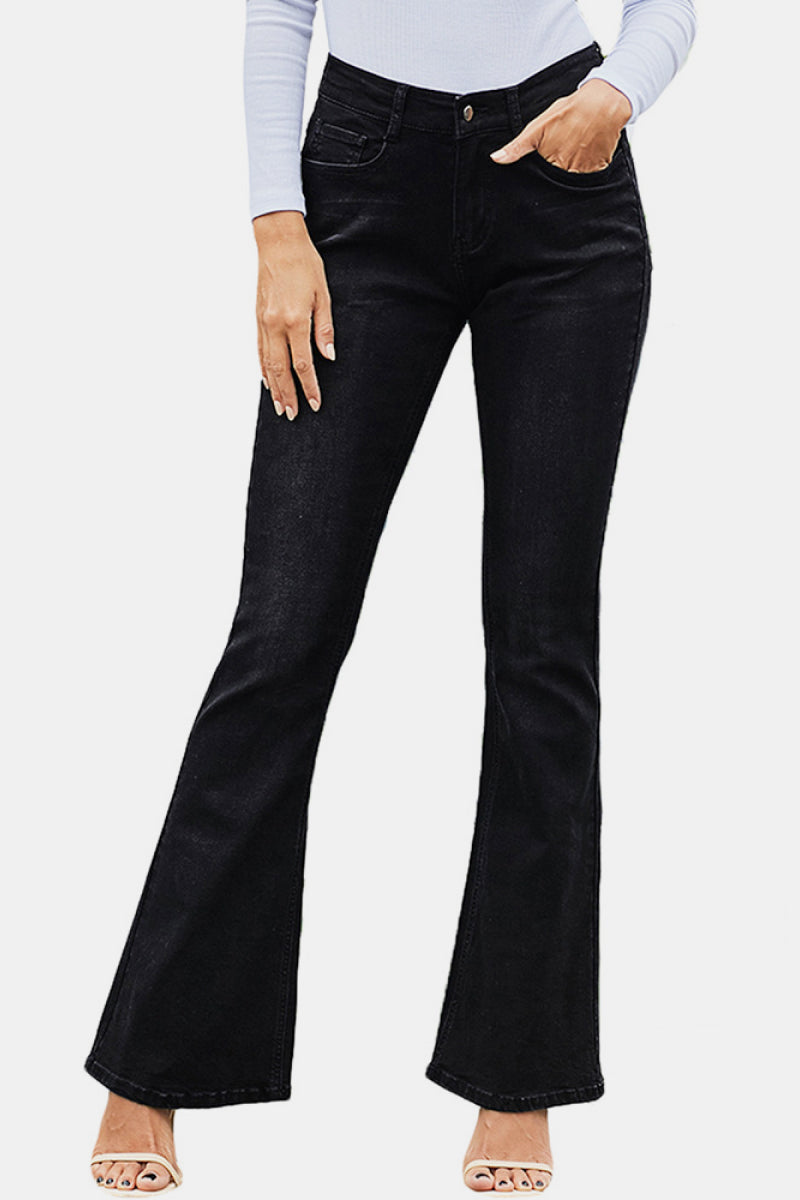 High Rise Flare Skinny Jeans - Bottoms - Pants - 3 - 2024