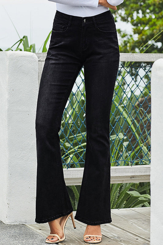 High Rise Flare Skinny Jeans - Bottoms - Pants - 1 - 2024