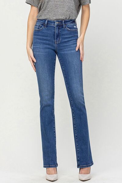 High Waist Bootcut Jeans - Bottoms - Pants - 6 - 2024