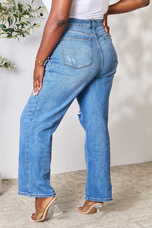 High Waist Distressed Jeans - Bottoms - Pants - 7 - 2024