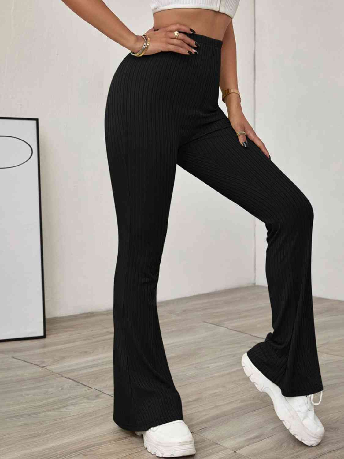 High Waist Flare Leg Pants - Bottoms - Pants - 3 - 2024