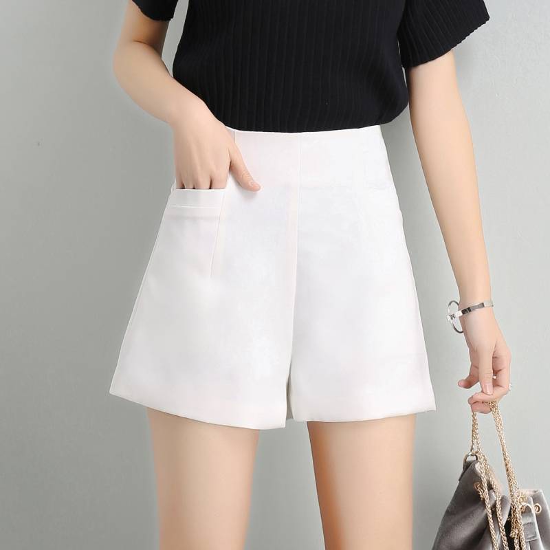 High Waist Korean Shorts - White / L - Bottoms - Shirts & Tops - 13 - 2024