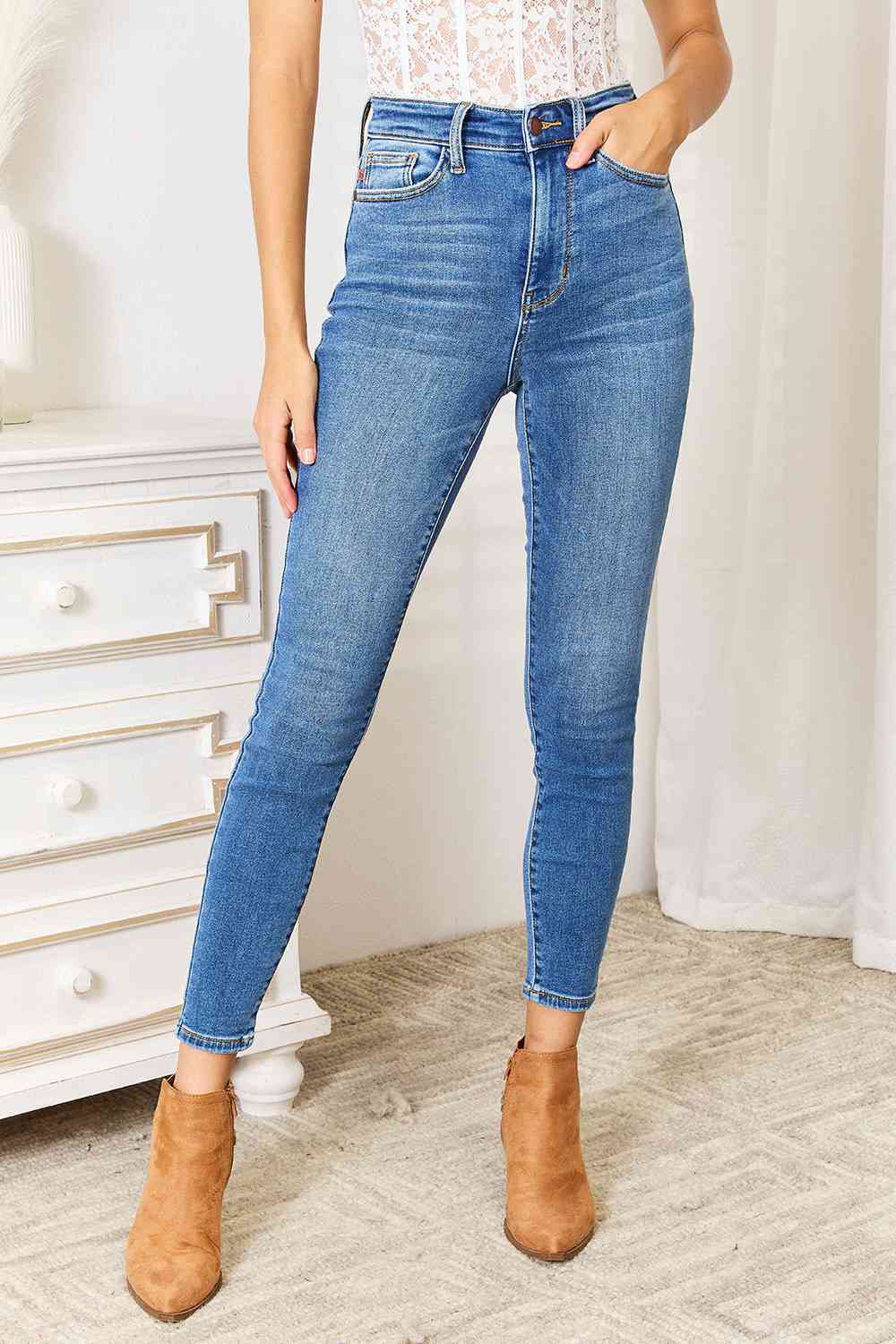 High Waist Skinny Jeans - Bottoms - Pants - 5 - 2024