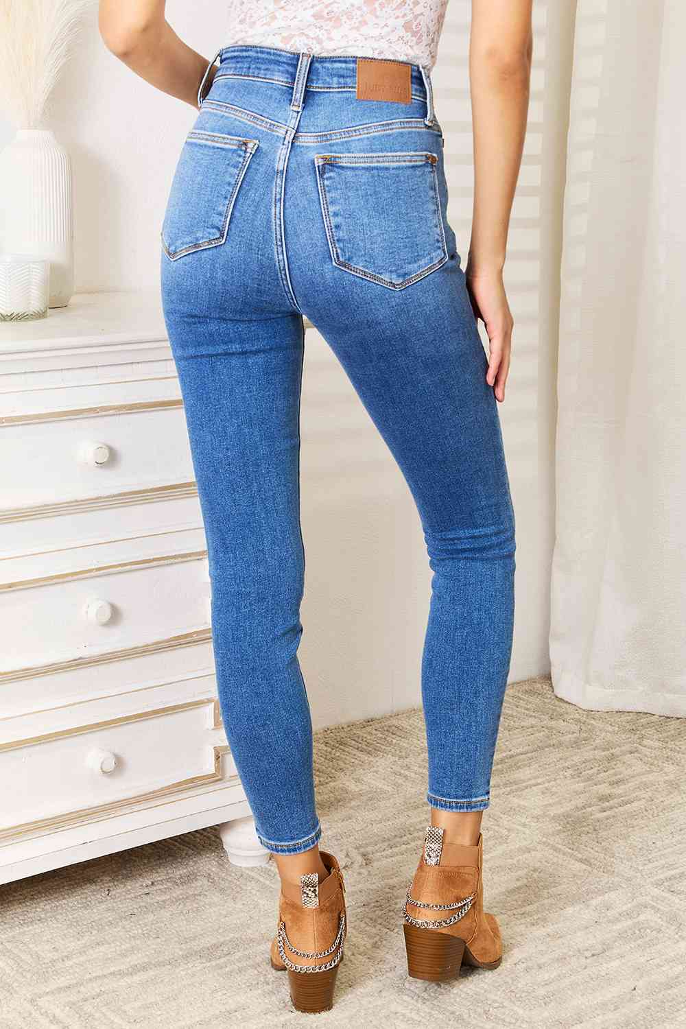 High Waist Skinny Jeans - Bottoms - Pants - 7 - 2024