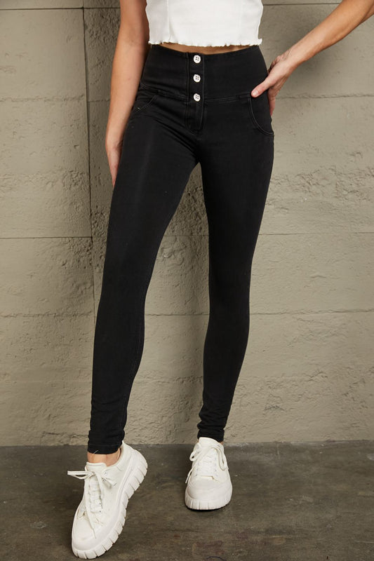 High Waist Skinny Long Jeans - Black / XS - Bottoms - Pants - 1 - 2024