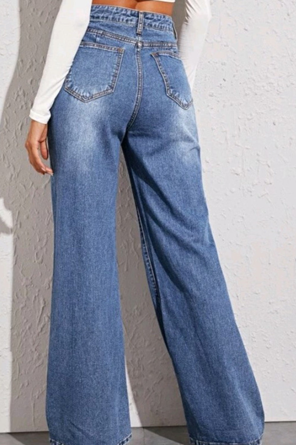 High Waist Wide Leg Jeans - Bottoms - Pants - 2 - 2024