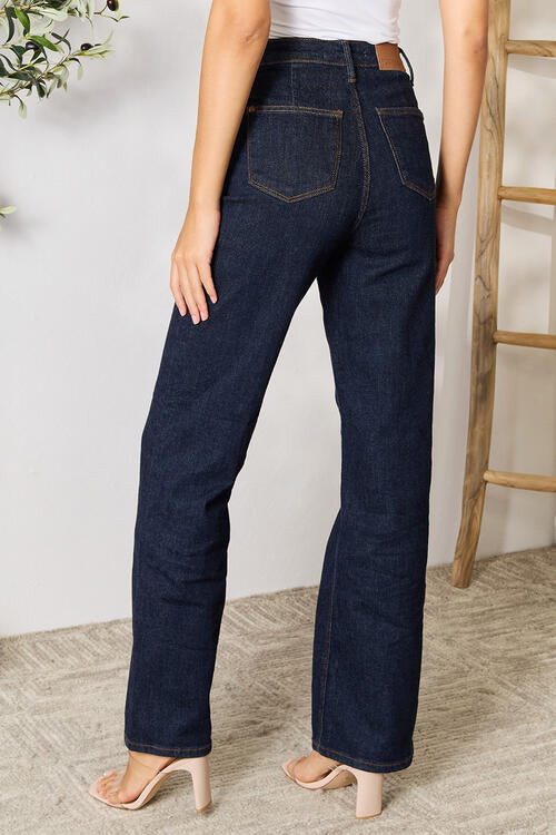 High Waist Wide Leg Jeans - Kawaii Stop - Chic Look, Comfortable Fit, Confidence Booster, Elegant Silhouette, Everyday Elegance, Fashion Forward, Fashion Upgrade, Fashionista's Choice, High Waist Wide Leg Jeans, Judy Blue, Must-Have Trousers, Polished Fashion, Premium Quality Pants, Ship from USA, Sophisticated Style, Statement Belt, Stylish Ensemble, Timeless Sophistication, Versatile Wardrobe, Wide Leg Design, Wide Leg Fashion, Women's Pants