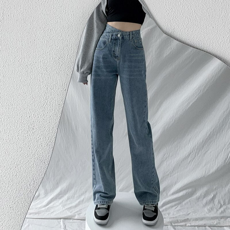 High Waist Wide Leg Jeans - Light Blue / M / Nearest Warehouse - Bottoms - Pants - 8 - 2024