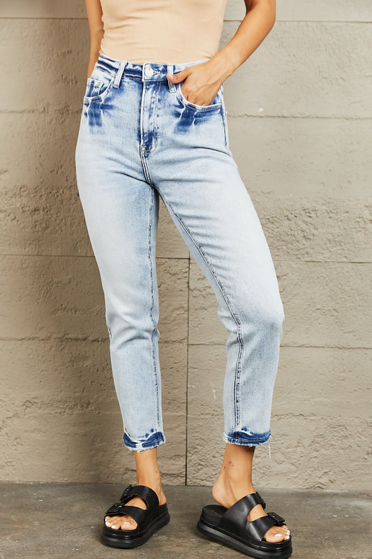 High Waisted Accent Skinny Jeans - Light / 24 - Bottoms - Pants - 1 - 2024