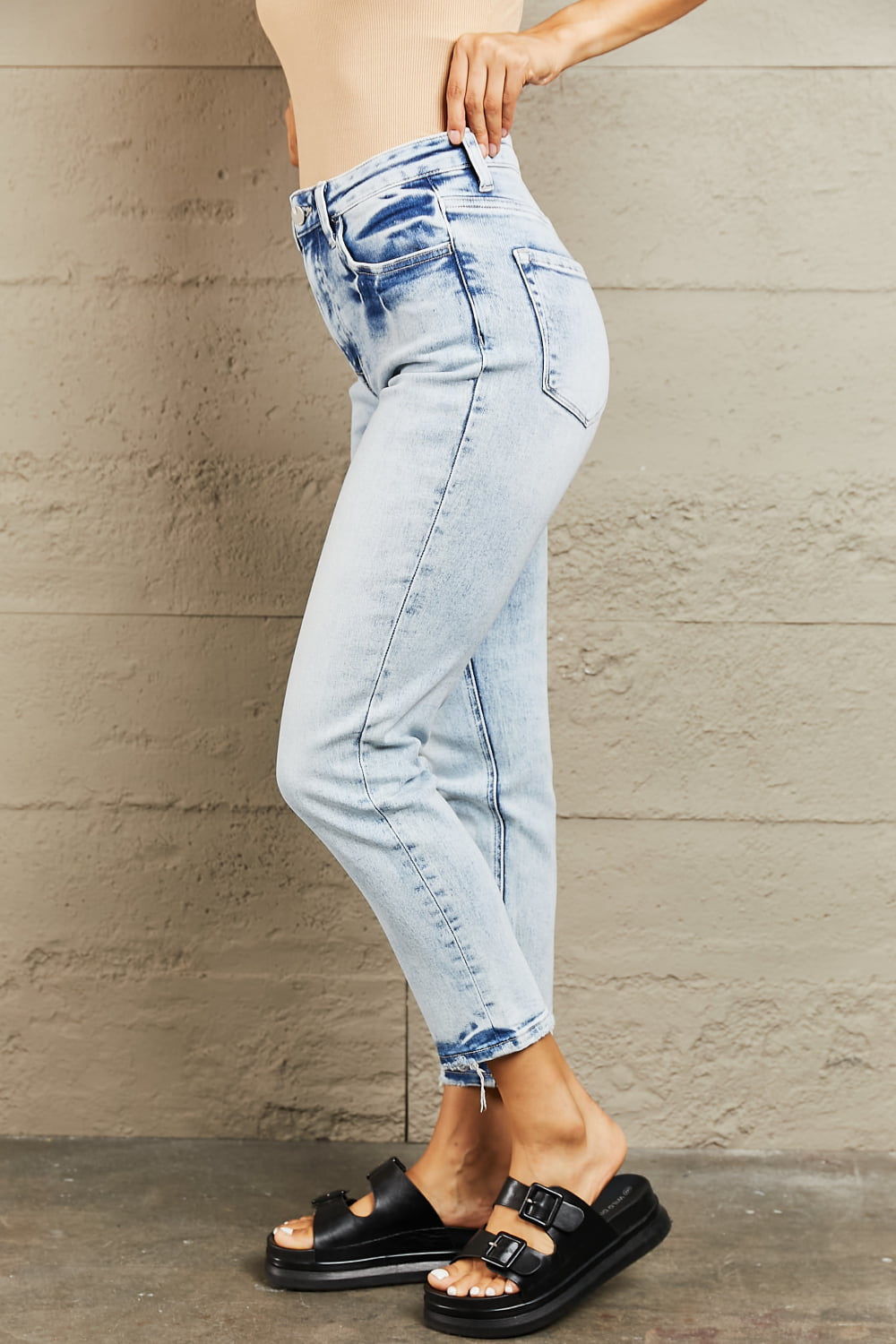 High Waisted Accent Skinny Jeans - Bottoms - Pants - 3 - 2024