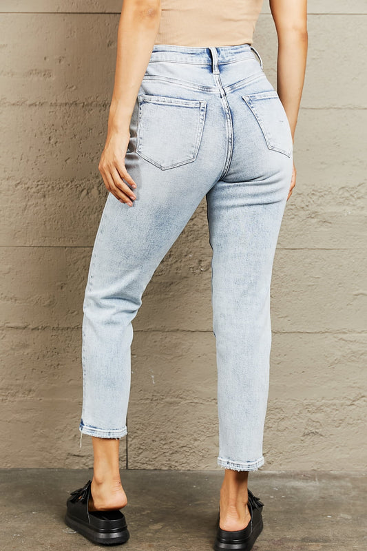 High Waisted Accent Skinny Jeans - Bottoms - Pants - 2 - 2024