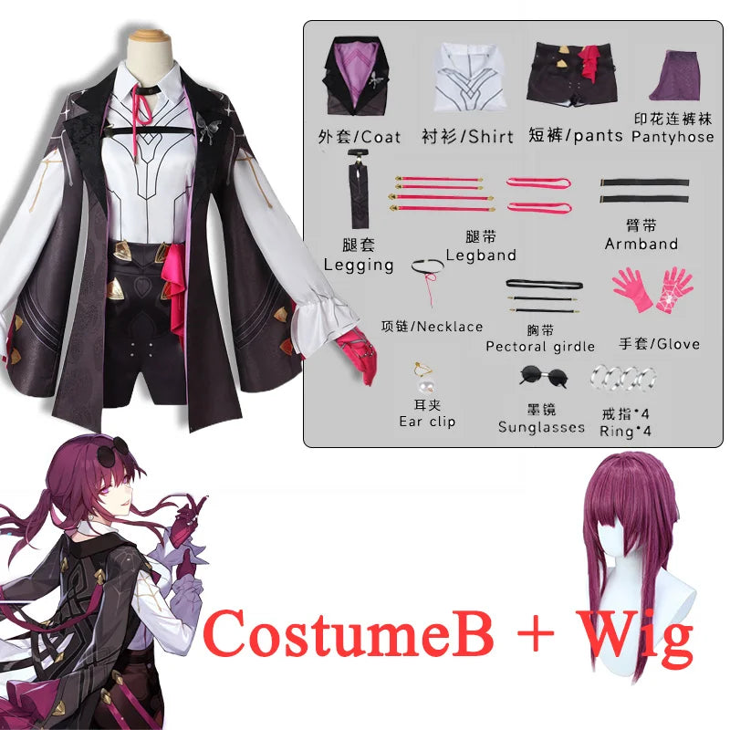 Kafka Cosplay Costume - Honkai Star Rail - Only Clothes B Wig / XS - Bottoms - Costumes - 11 - 2024
