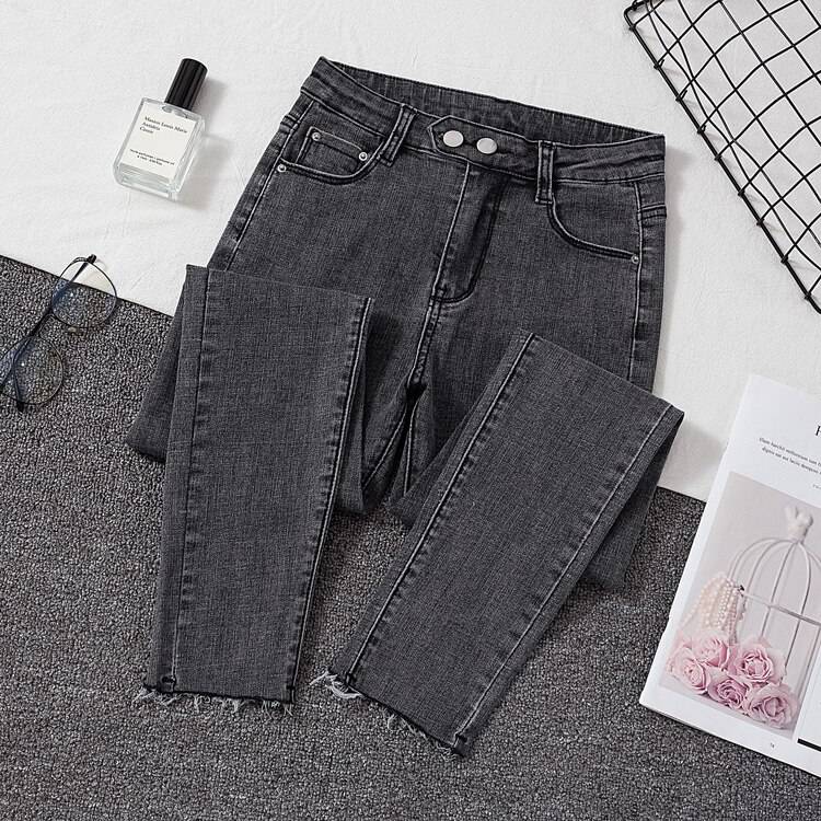 Kawaii Korean Skinny Jeans - Gray / XL - Bottoms - Pants - 11 - 2024
