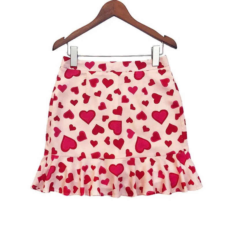 Kawaii Pink Heart Mermaid Skirt - Pink / L / Nearest Warehouse - Bottoms - Skirts - 6 - 2024