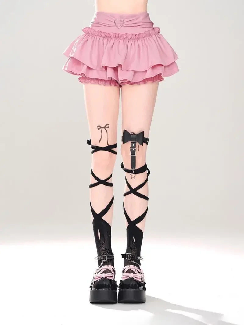 Kawaii Ruffle Mini Skirt – Fairycore Lolita Y2K Style - Bottoms - Skirts - 6 - 2024