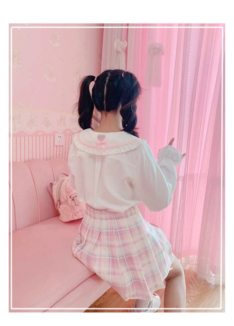 Kawaii Winter Wonderland: High-Waist Plaid Mini Skirt - Bottoms - Skirts - 6 - 2024
