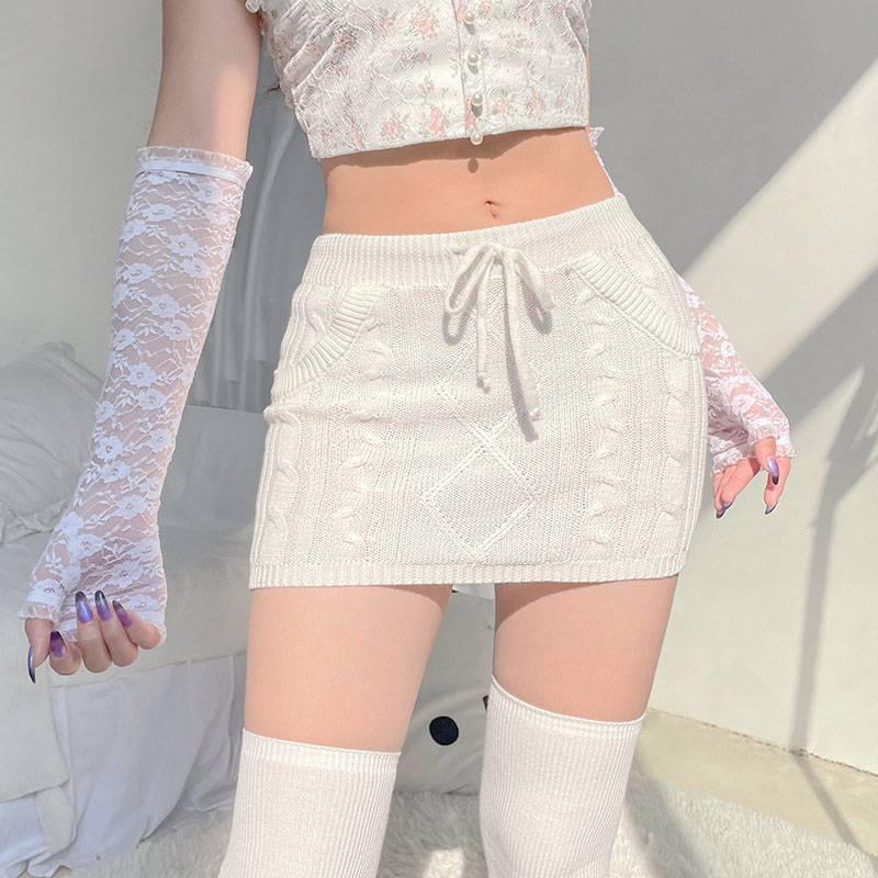 Knitted Mini Skirts - Bottoms - Skirts - 6 - 2024