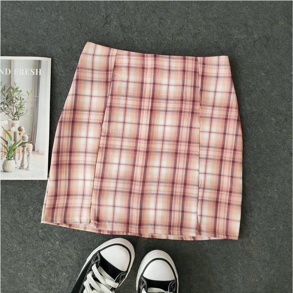 Korean Colored Plaid Skirt - 4 / XL - Bottoms - Shirts & Tops - 20 - 2024