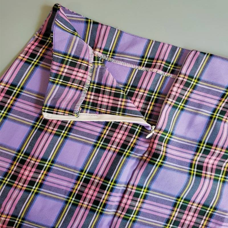 Korean Colored Plaid Skirt - Bottoms - Shirts & Tops - 6 - 2024