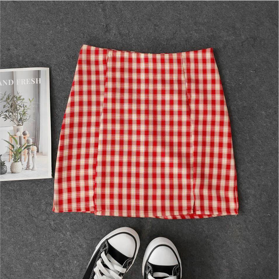 Korean Colored Plaid Skirt - 6 / XL - Bottoms - Shirts & Tops - 19 - 2024