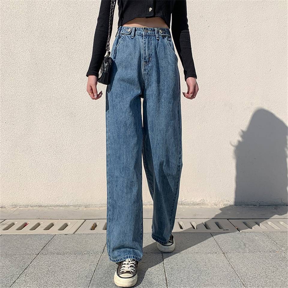 Korean Fashion Wide Leg Jeans - Bottoms - Shirts & Tops - 9 - 2024