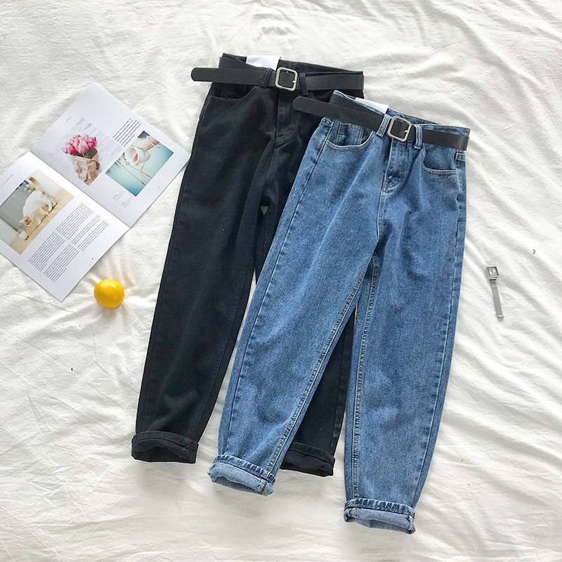 Korean High Waist Jeans - Bottoms - Pants - 1 - 2024