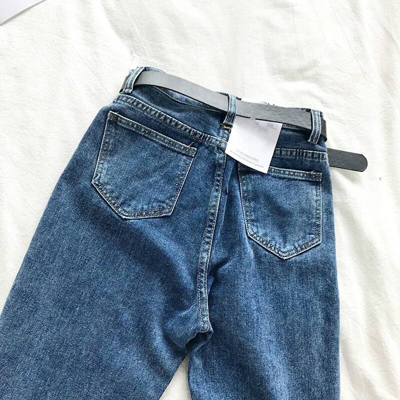 Korean High Waist Jeans - Bottoms - Pants - 14 - 2024