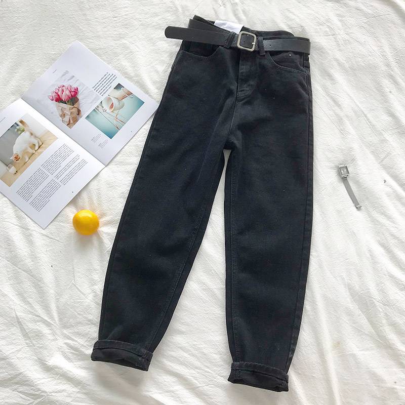 Korean High Waist Jeans - Bottoms - Pants - 4 - 2024