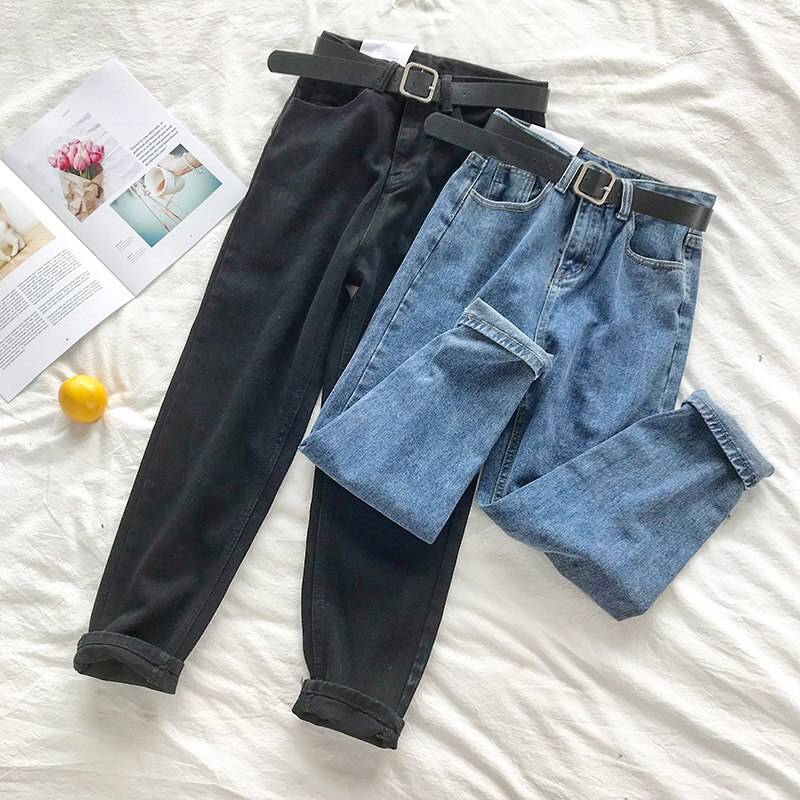Korean High Waist Jeans - Bottoms - Pants - 5 - 2024
