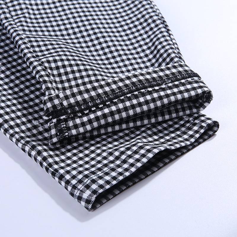 Korean Plaid Pants - Bottoms - Shirts & Tops - 12 - 2024