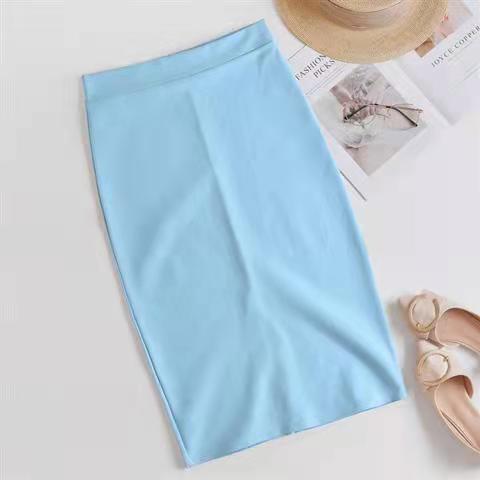 Korean Slim Stretch Pencil Skirts - Light Blue / XL - Bottoms - Shirts & Tops - 19 - 2024