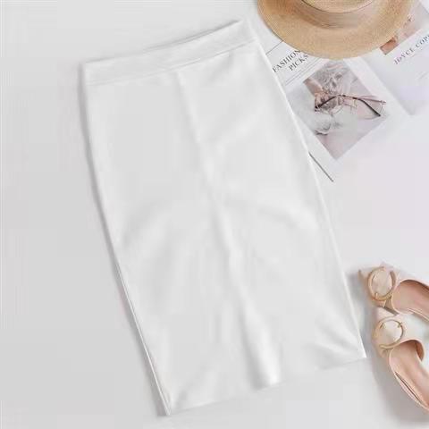 Korean Slim Stretch Pencil Skirts - White / XL - Bottoms - Shirts & Tops - 21 - 2024