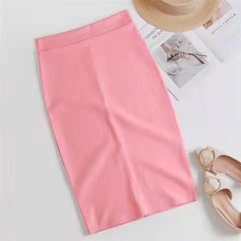 Korean Slim Stretch Pencil Skirts - Pink / XL - Bottoms - Shirts & Tops - 22 - 2024