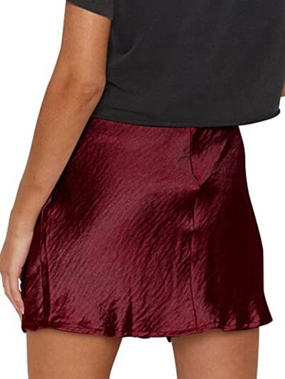 Lace Detail Slit Mini Skirt - Bottoms - Mini Skirts - 18 - 2024