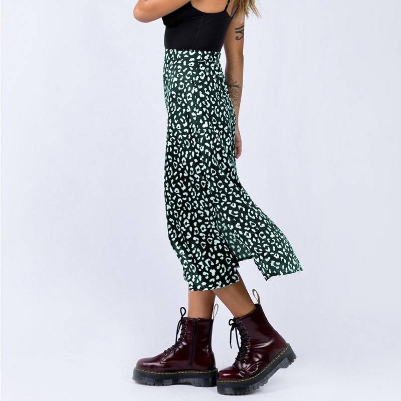 Leopard Pattern Midi Skirts - Bottoms - Clothing - 3 - 2024