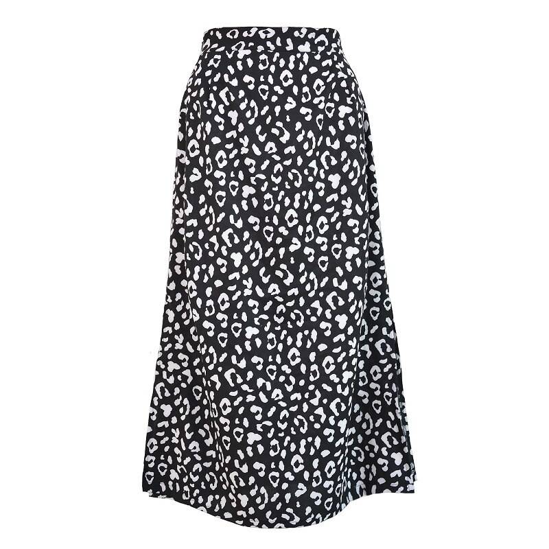 Leopard Pattern Midi Skirts - Black / L - Bottoms - Clothing - 17 - 2024