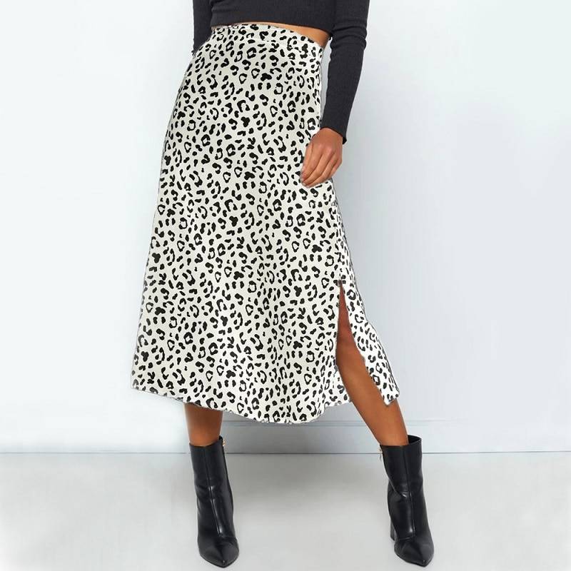 Leopard Pattern Midi Skirts - Bottoms - Clothing - 10 - 2024