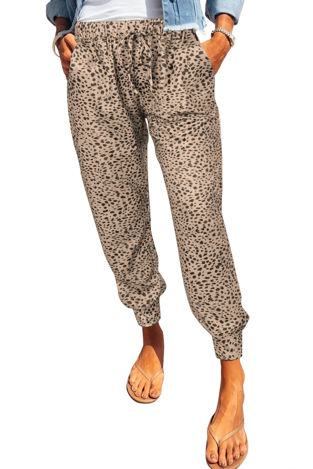 Leopard Pocketed Long Pants - Bottoms - Pants - 17 - 2024