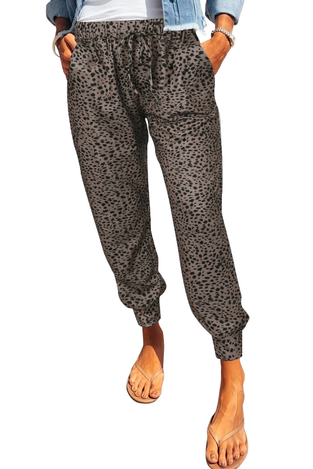 Leopard Pocketed Long Pants - Bottoms - Pants - 5 - 2024
