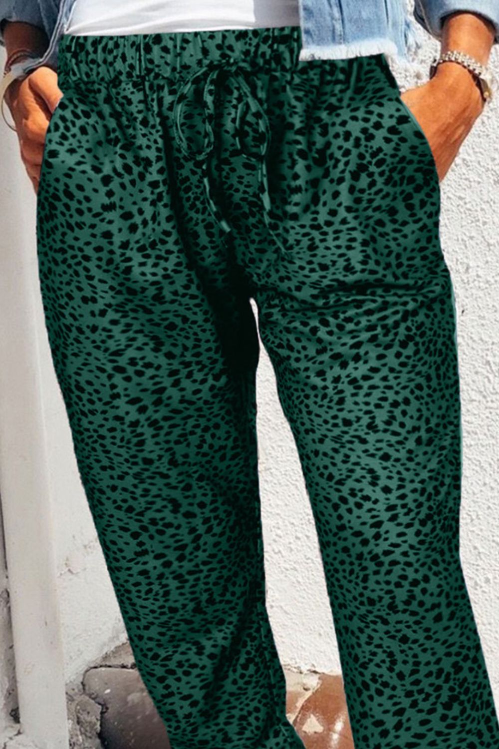 Leopard Pocketed Long Pants - Bottoms - Pants - 15 - 2024