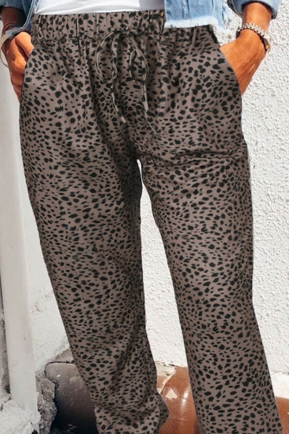 Leopard Pocketed Long Pants - Bottoms - Pants - 6 - 2024