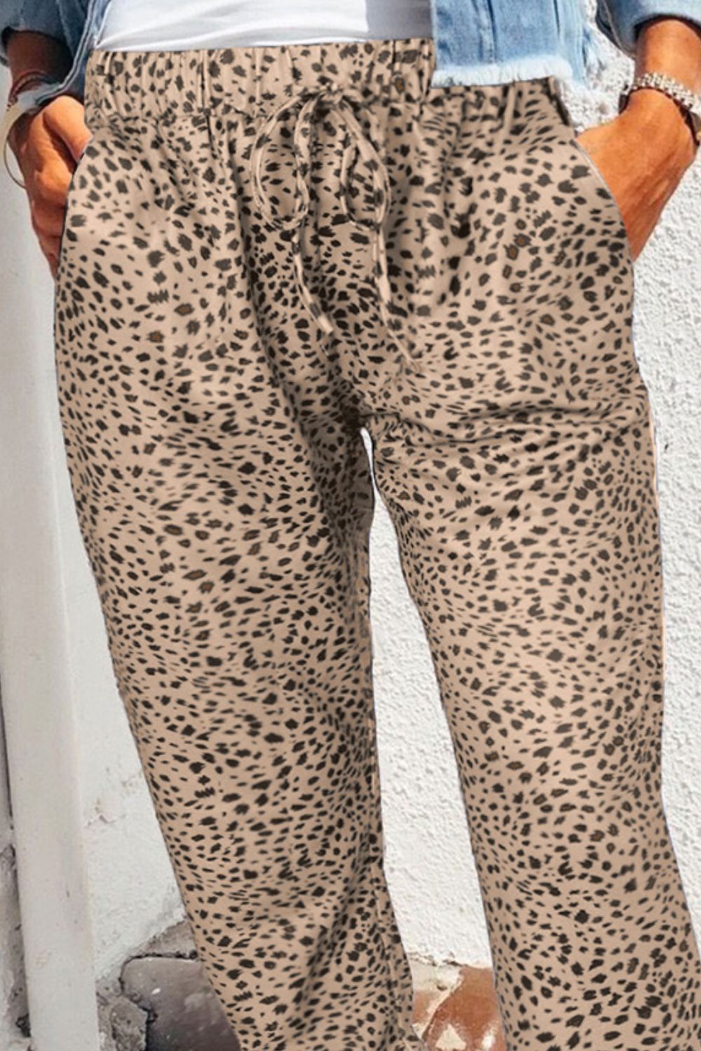 Leopard Pocketed Long Pants - Bottoms - Pants - 18 - 2024