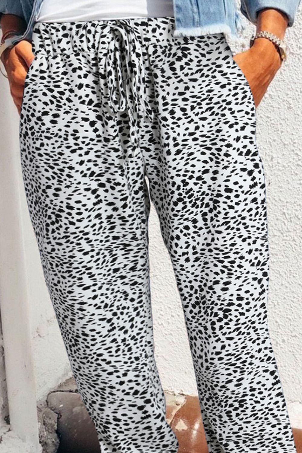Leopard Pocketed Long Pants - Bottoms - Pants - 9 - 2024