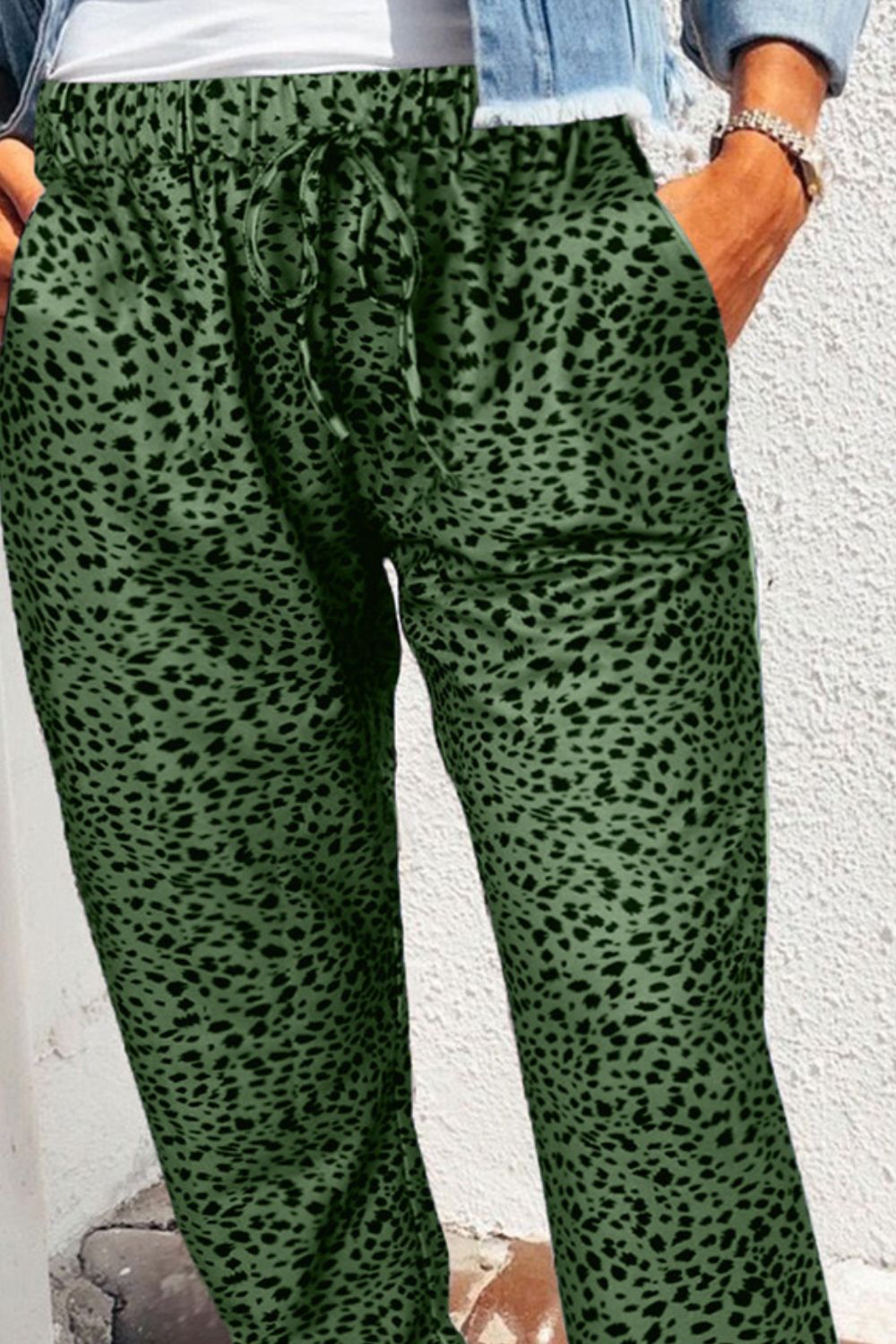Leopard Print Joggers with Pockets - Bottoms - Pants - 21 - 2024
