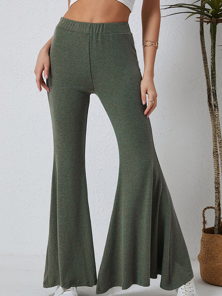 Long Flare Pants - Green / S - Bottoms - Pants - 1 - 2024