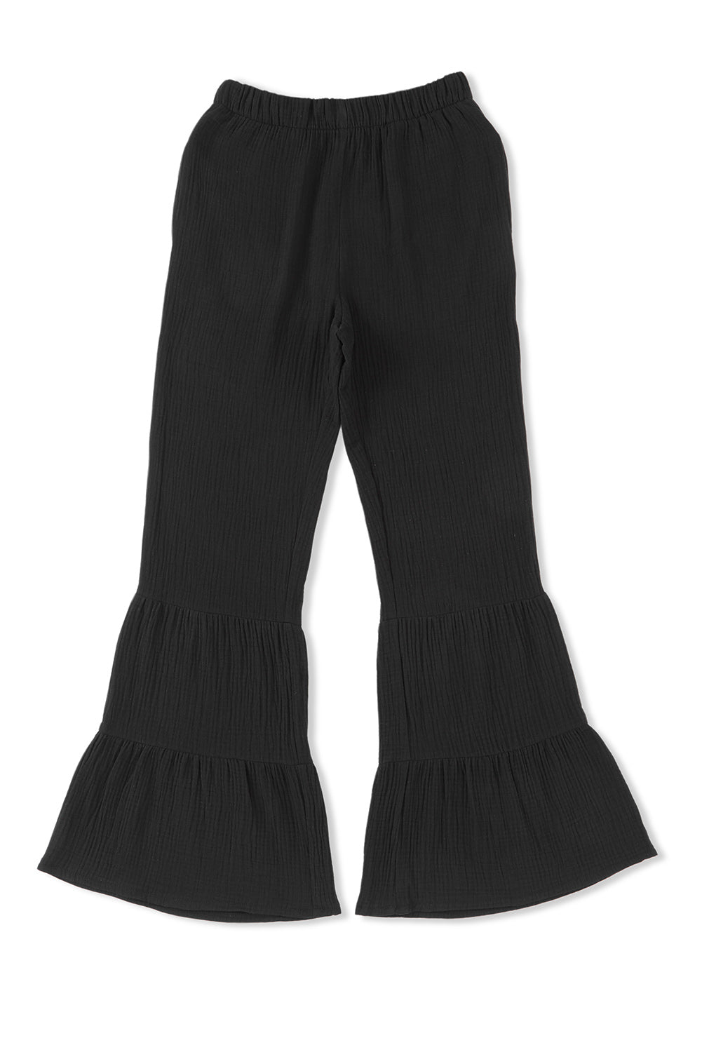 Long Flare Pants with Pocket - Black / S - Bottoms - Pants - 4 - 2024