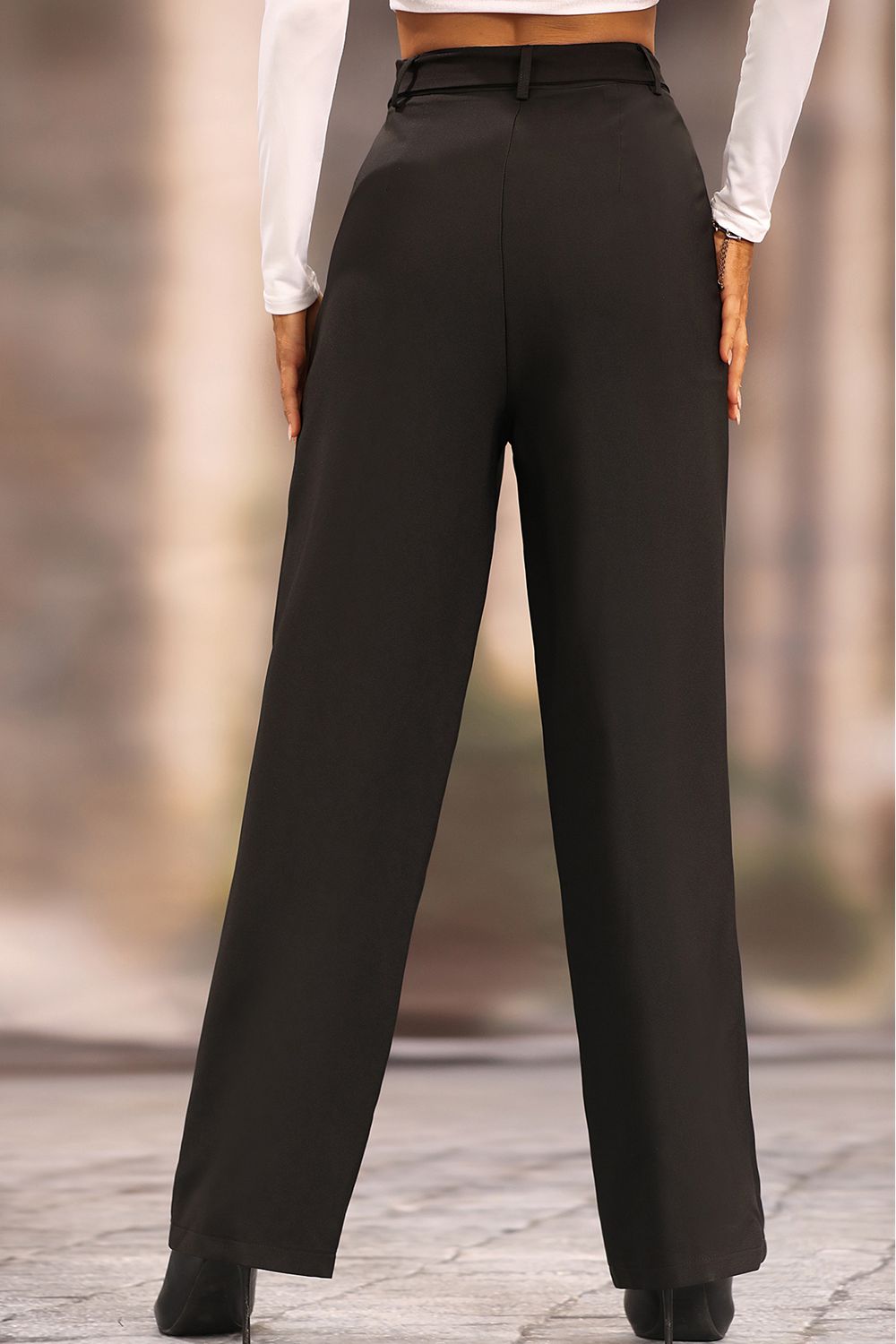 Long Loose Fit Straight Pants - Bottoms - Pants - 9 - 2024